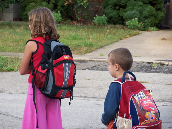 20070905 and 20070910 Andrew's First Day of School and Taking the Bus 12