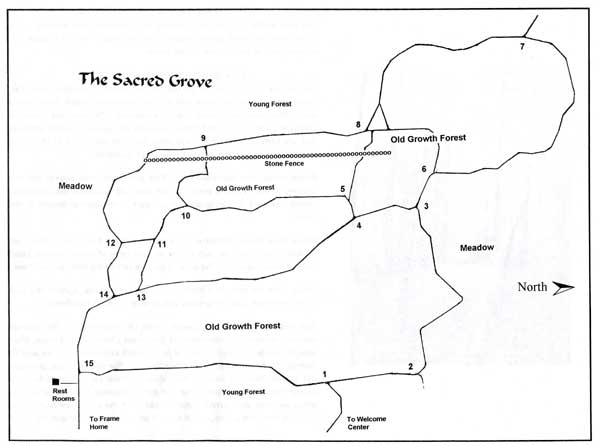 Map of the Sacred Grove