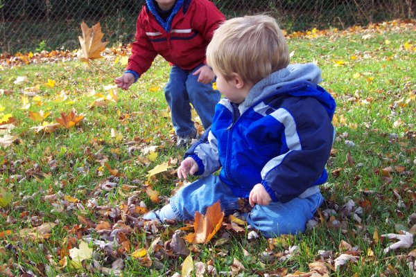 20051108 Andrew and Matthew in Autumn 13