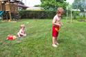 20050818 Andrew and Matthew playing with sprinkler 09